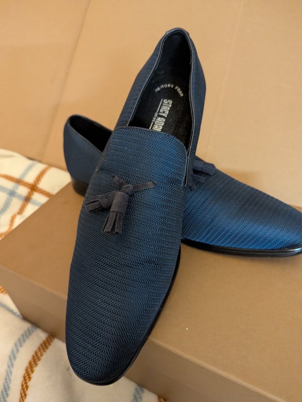 Stacy Adams Elegant Blue Loafers Size 9
